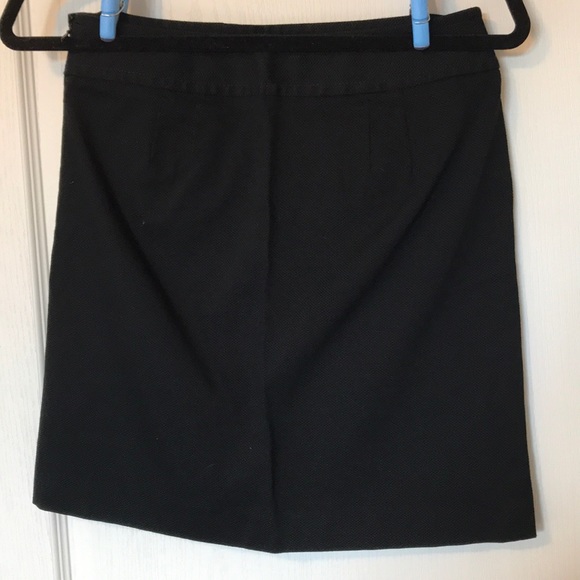 Ann Taylor Loft Black Cotton Blend Skirt Size 2 - Picture 2 of 10